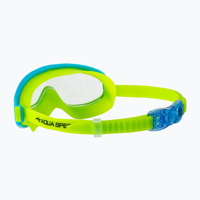 AQUA-SPEED vaikiška plaukimo kaukė Tivano JR mėlyna/žalia 4