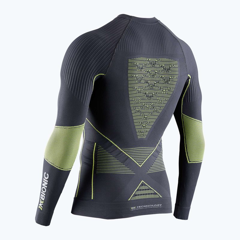 Vyriški termoaktyvūs marškinėliai X-Bionic Energy Accumulator 4.0 charcoal/yellow 2