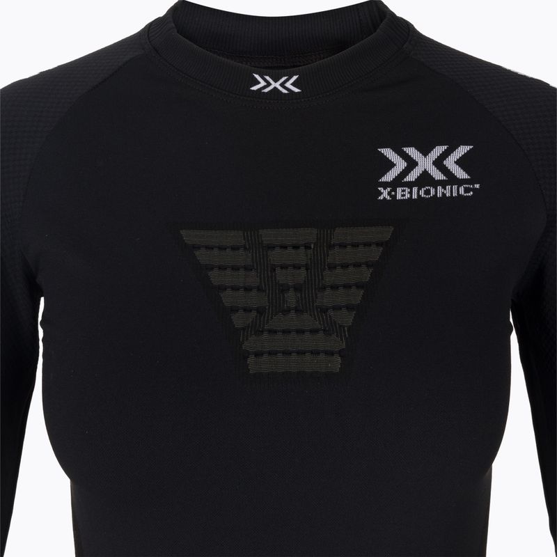 Moteriški termoaktyvūs marškinėliai X-Bionic Invent 4.0 Run Speed juoda/anglies spalva 3