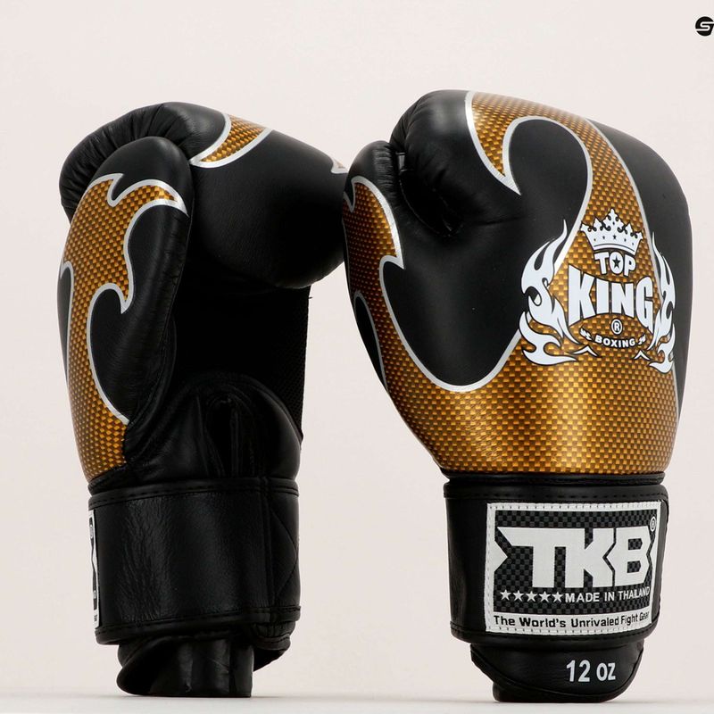 Top King Muay Thai Empower bokso pirštinės juodos TKBGEM-01A-BK 7