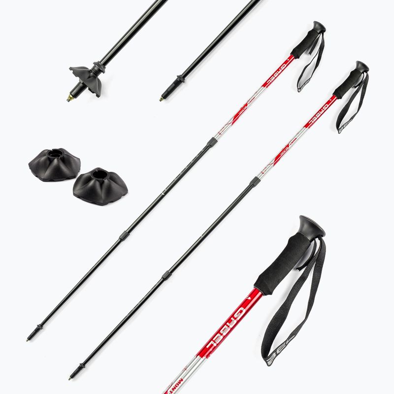 GABEL Mont Blanc trekingo lazdos raudonos spalvos 7009430700000 6