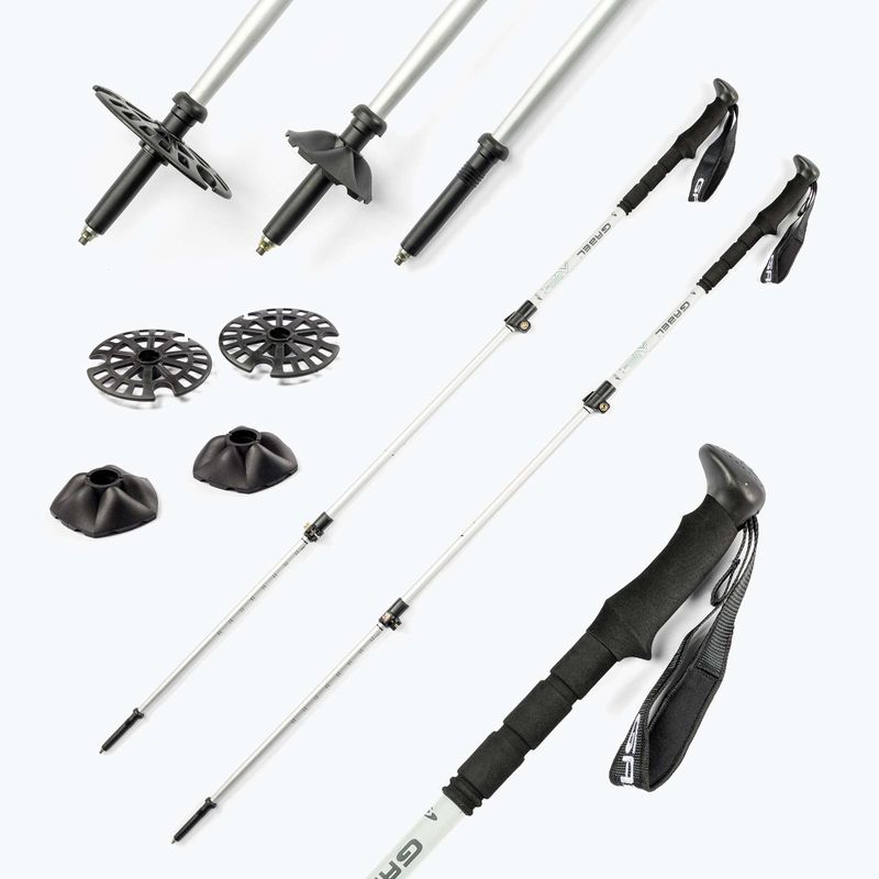 GABEL Mont Blanc Tour Ice trekingo lazdos baltos spalvos 7008445200000 7