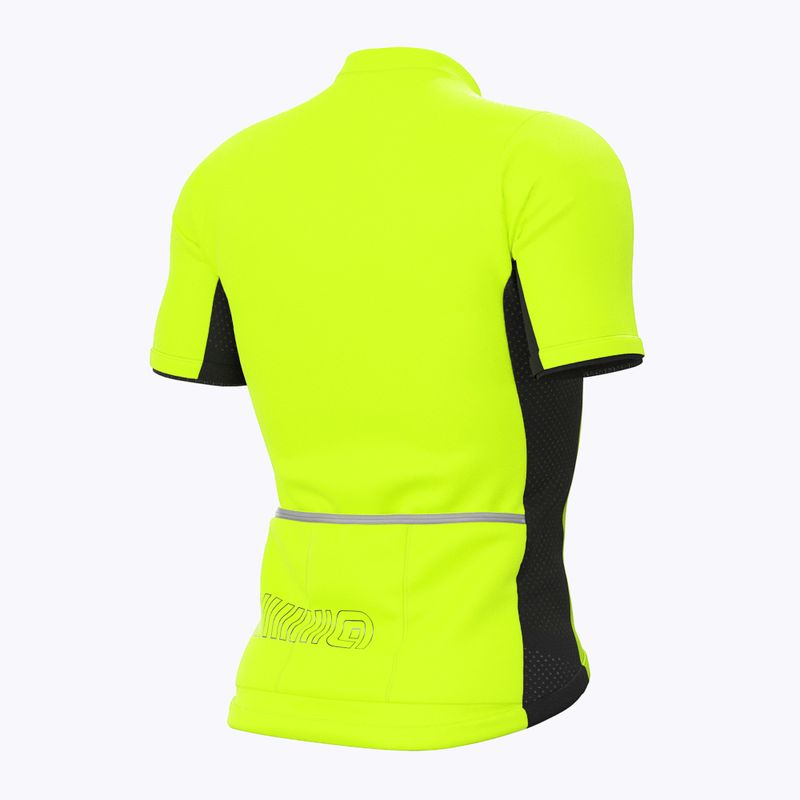 Vyriški Alé Maglia MC Color Block dviratininkų marškinėliai fluorescent yellow 7