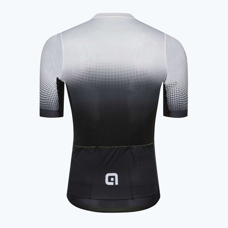 Vyriški dviratininko marškinėliai Alé Maglia MC Gradient white 2