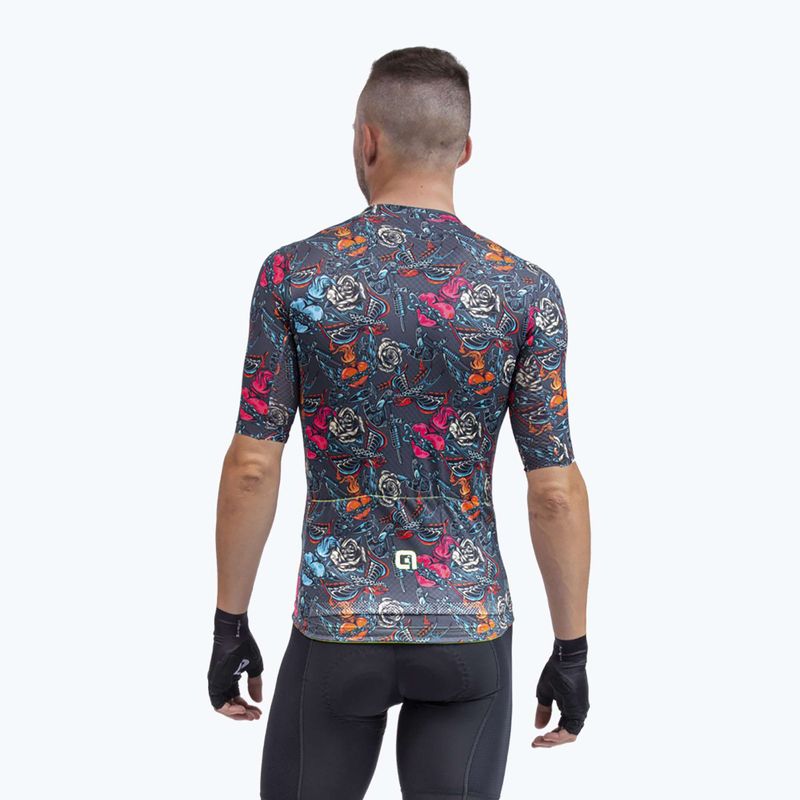 Vyriški Alé Maglia MC Tattoo dviratininkų marškinėliai pilki 2