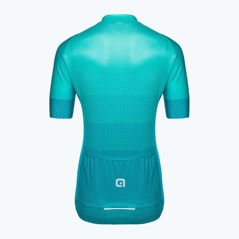 Moteriški dviračių marškinėliai Alé Maglia Donna MC Level turquoise 8