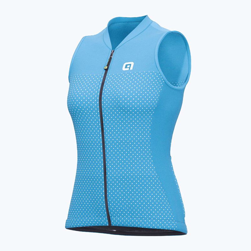 Moteriški dviratininko marškinėliai Alé Maglia Donna SM Level turquoise 7