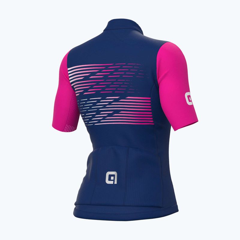 Moteriški dviračių marškinėliai Alé Maglia Donna MC Logo fucsia 7