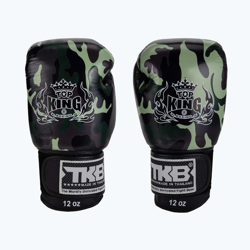 Top King Muay Thai Empower žalios bokso pirštinės TKBGEM-03A-GN 2