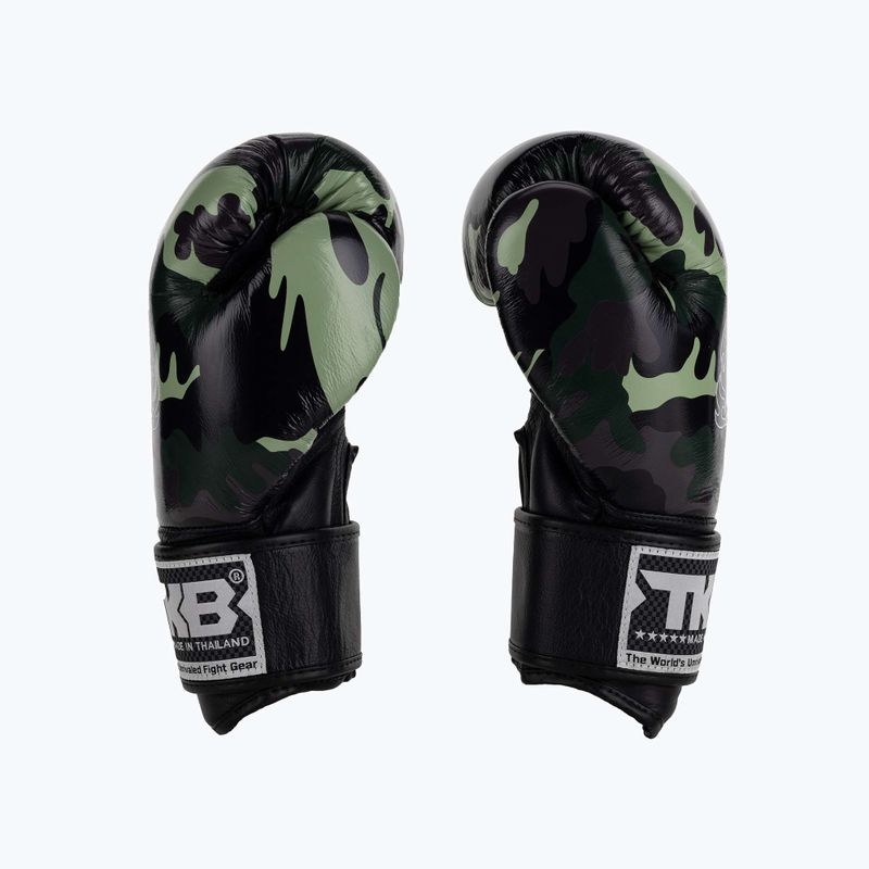 Top King Muay Thai Empower žalios bokso pirštinės TKBGEM-03A-GN 4