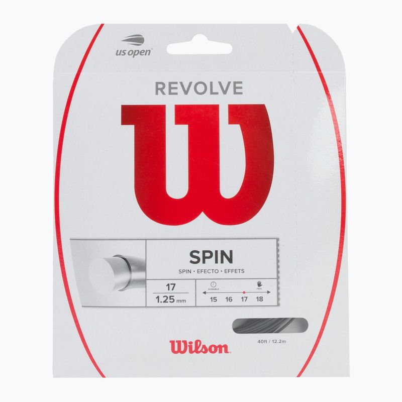 Wilson Revolve 17 teniso stygos 12,2 m juodos spalvos WRZ946900+