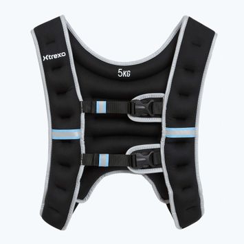 XTREXO 5 kg svorio treniruočių liemenė juoda WV-05