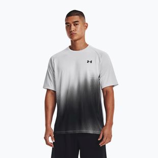 Under Armour Tech Fade vyriški treniruočių marškinėliai juodai pilki 1377053