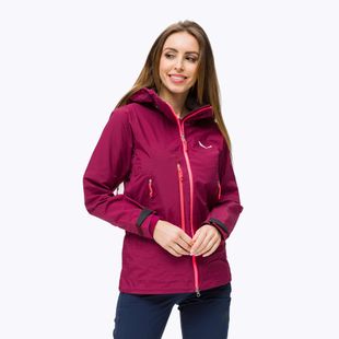 Salewa moteriška striukė nuo lietaus Sella Responsive maroon 00-0000027879