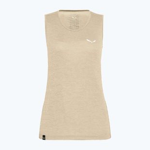 Moteriški trekingo marškinėliai Salewa Puez Graphic Dry Tank beige 00-0000027482