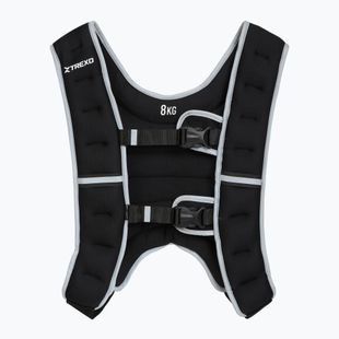 XTREXO 8 kg svorio treniruočių liemenė juoda WV-08