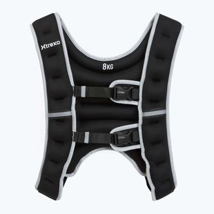 XTREXO 8 kg svorio treniruočių liemenė juoda WV-08
