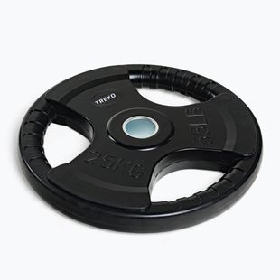 XTREXO juodos spalvos gumuoto ketaus svoris RW25 25 kg