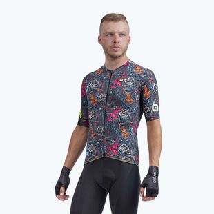 Vyriški Alé Maglia MC Tattoo dviratininkų marškinėliai pilki