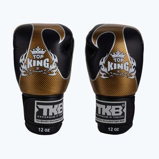 Top King Muay Thai Empower bokso pirštinės juodos TKBGEM-01A-BK