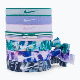 Nike mišrios plaukų juostos 9 vnt. violetinės spalvos N0003537-510